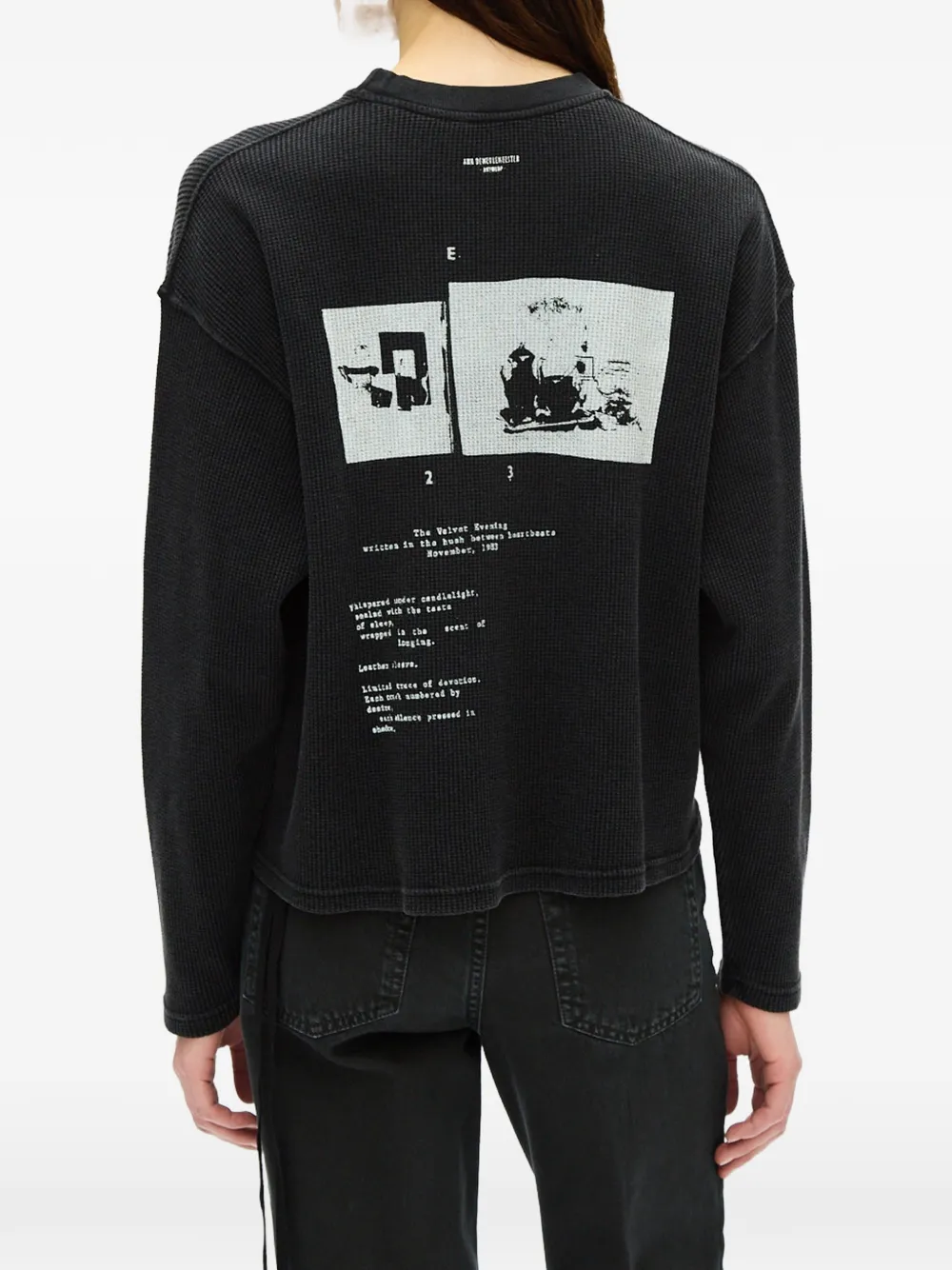 Ann Demeulemeester Nikita T-shirt met print Zwart