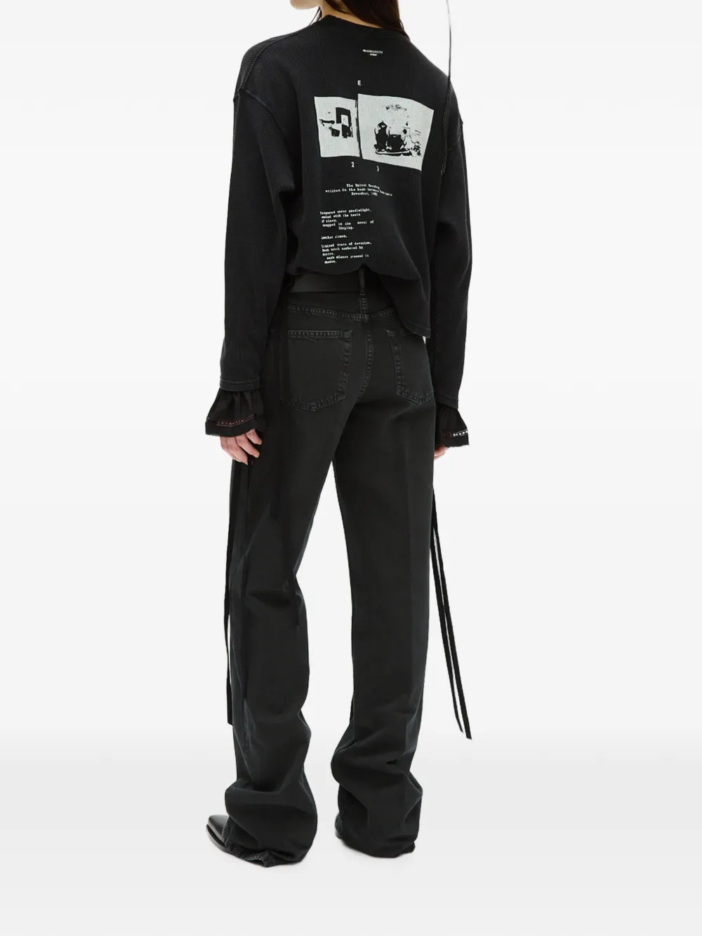 Ann Demeulemeester Nikita T-shirt met print Zwart