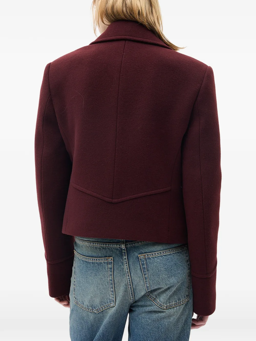 Ann Demeulemeester Dalmar jack met dubbele rij knopen Rood