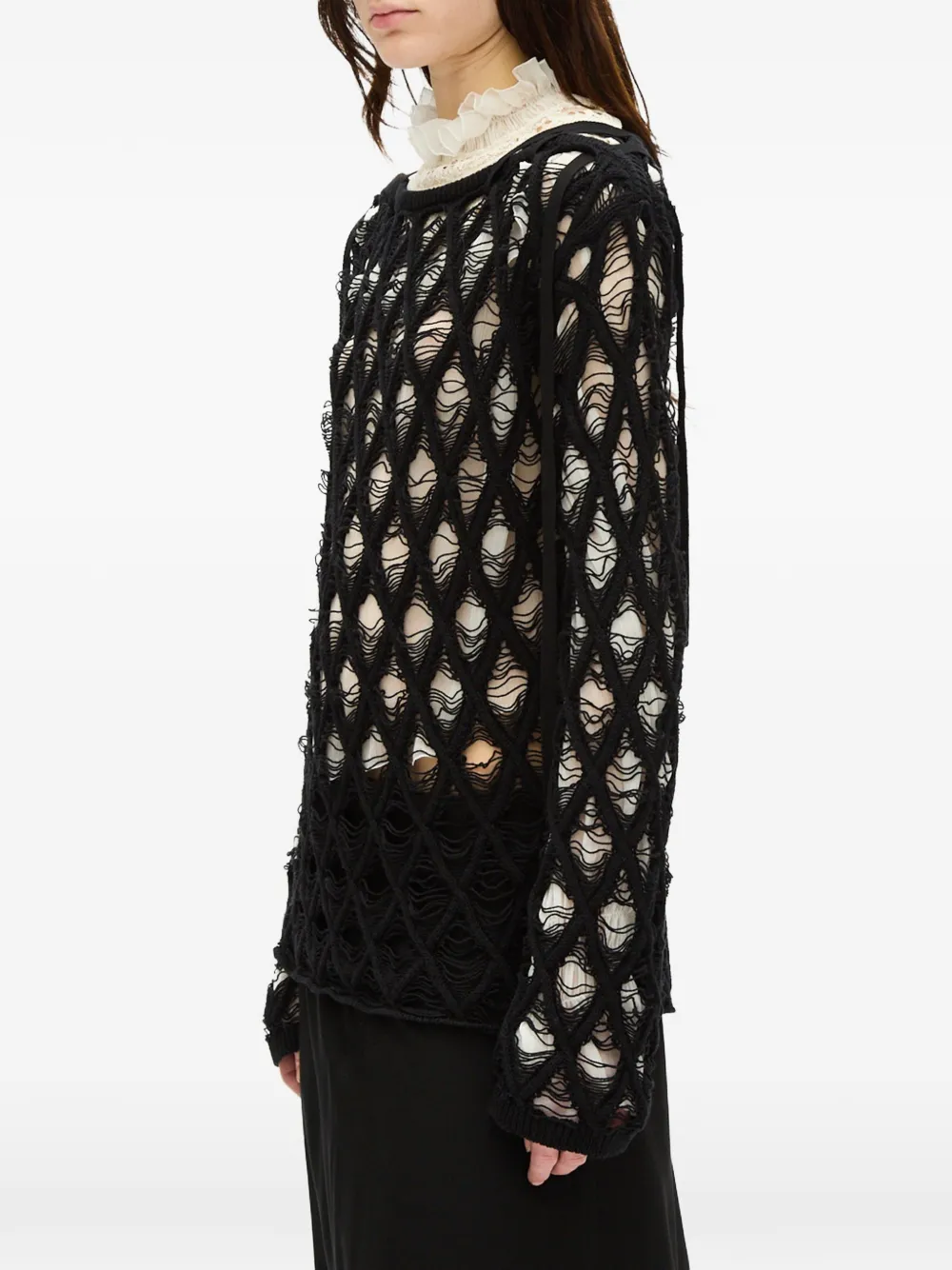 Ann Demeulemeester Izabel trui Zwart