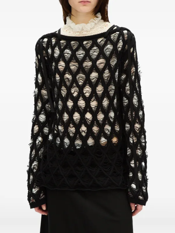 Ann Demeulemeester Izabel Sweater in Black