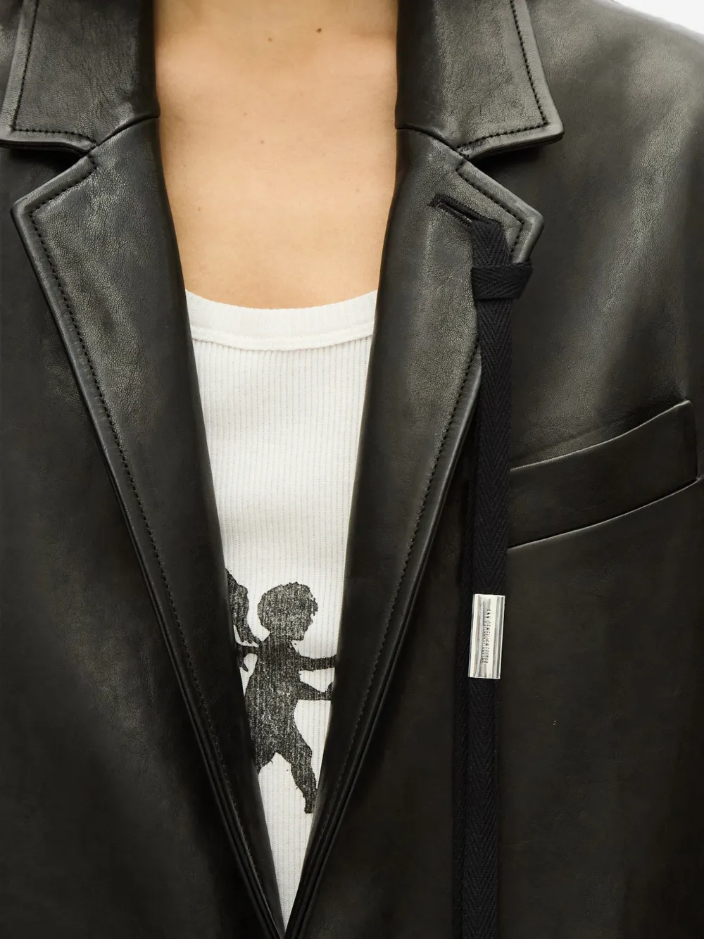 Ann Demeulemeester Virva jas Zwart
