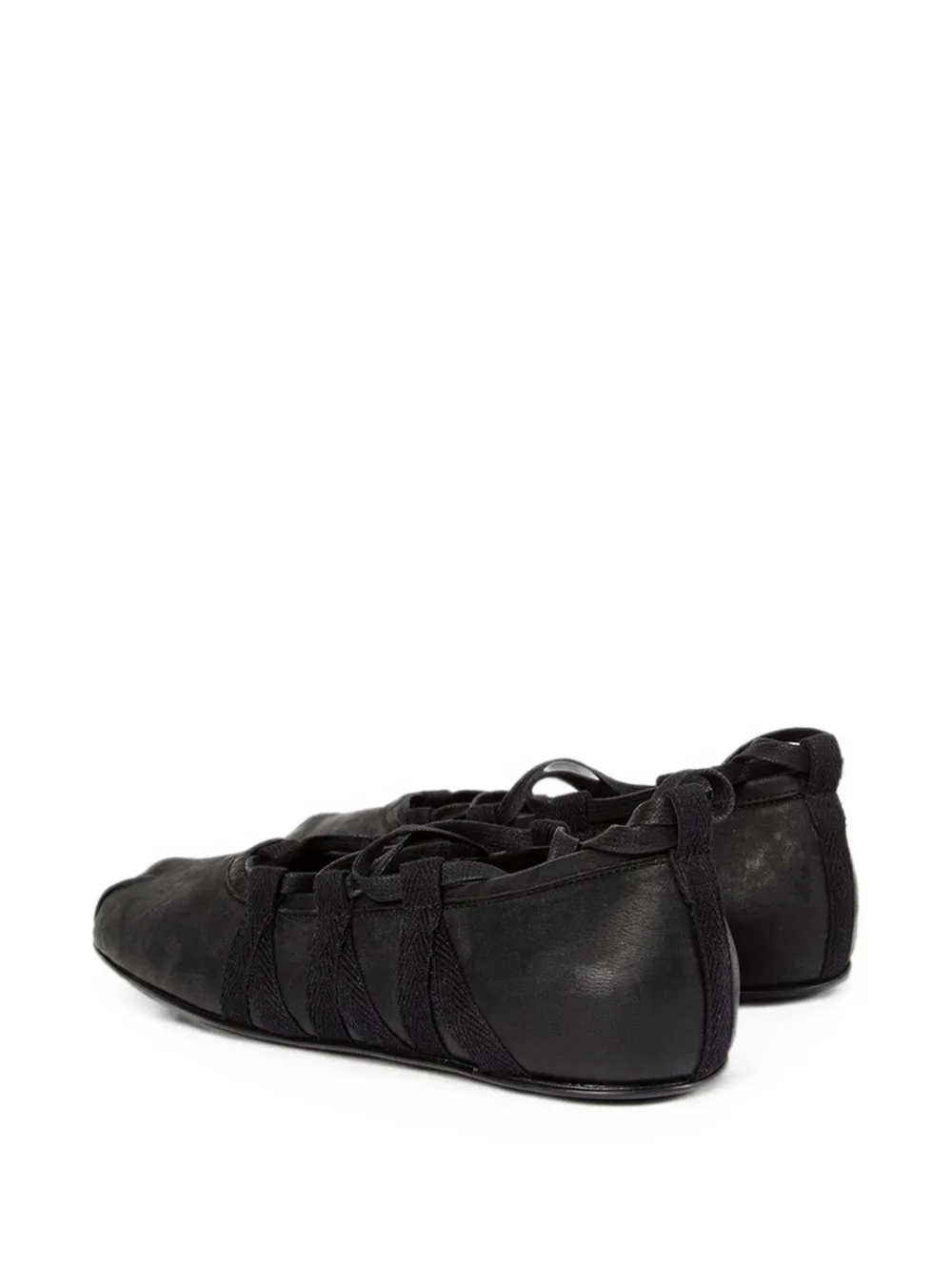 Ann Demeulemeester Fiep lace-up ballet flats Zwart