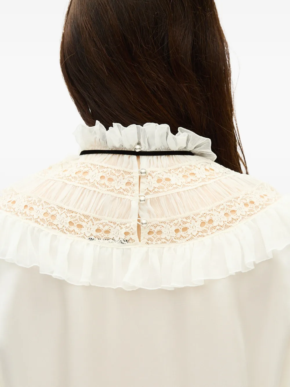 Ann Demeulemeester Jurk met kant Wit