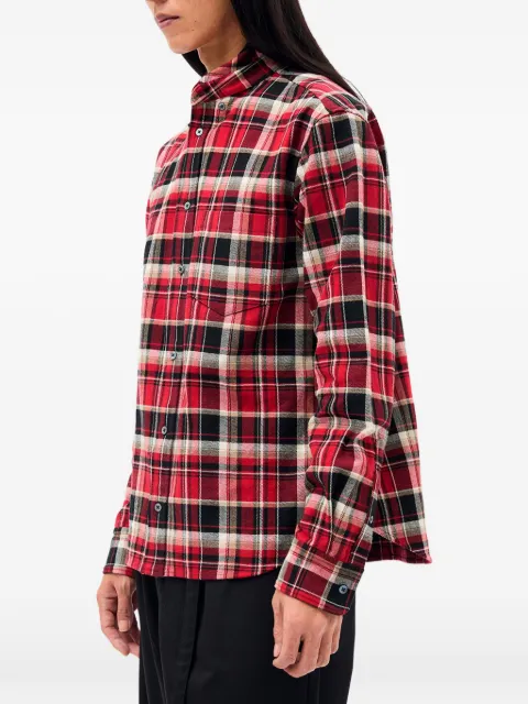 Ann Demeulemeester check-print shirt
