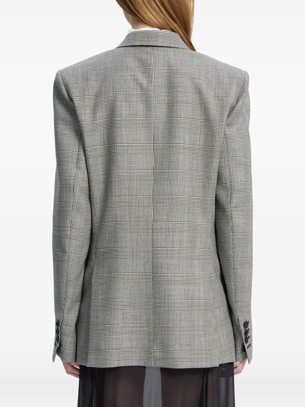 Ann Demeulemeester Wollen blazer met dubbele rij knopen Zwart