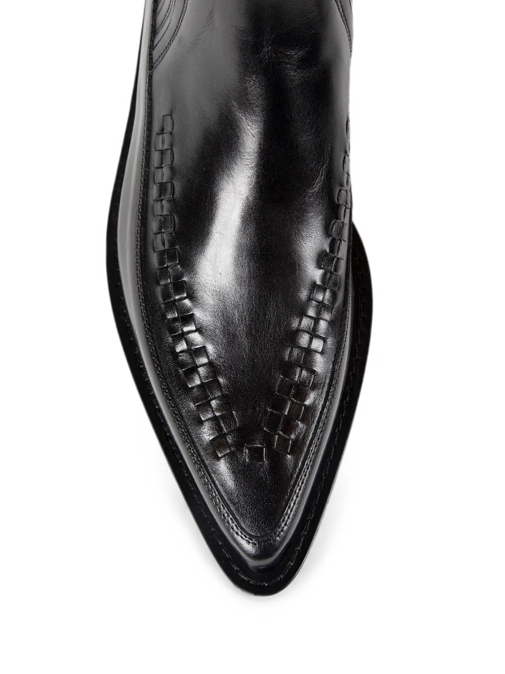 Ann Demeulemeester Ro woven-detail chelsea boots Zwart