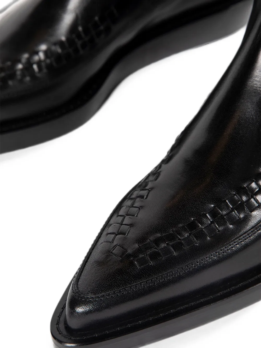 Ann Demeulemeester Ro woven-detail chelsea boots Zwart