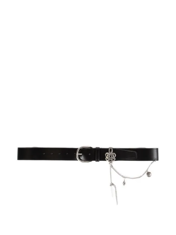 Ann Demeulemeester Ranja Charm-detail Belt in Black