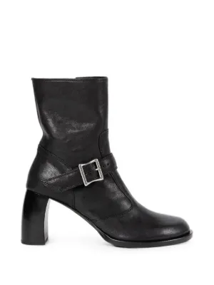 Ann Demeulemeester Kiril Santiago Buckle Chain Leather Boots