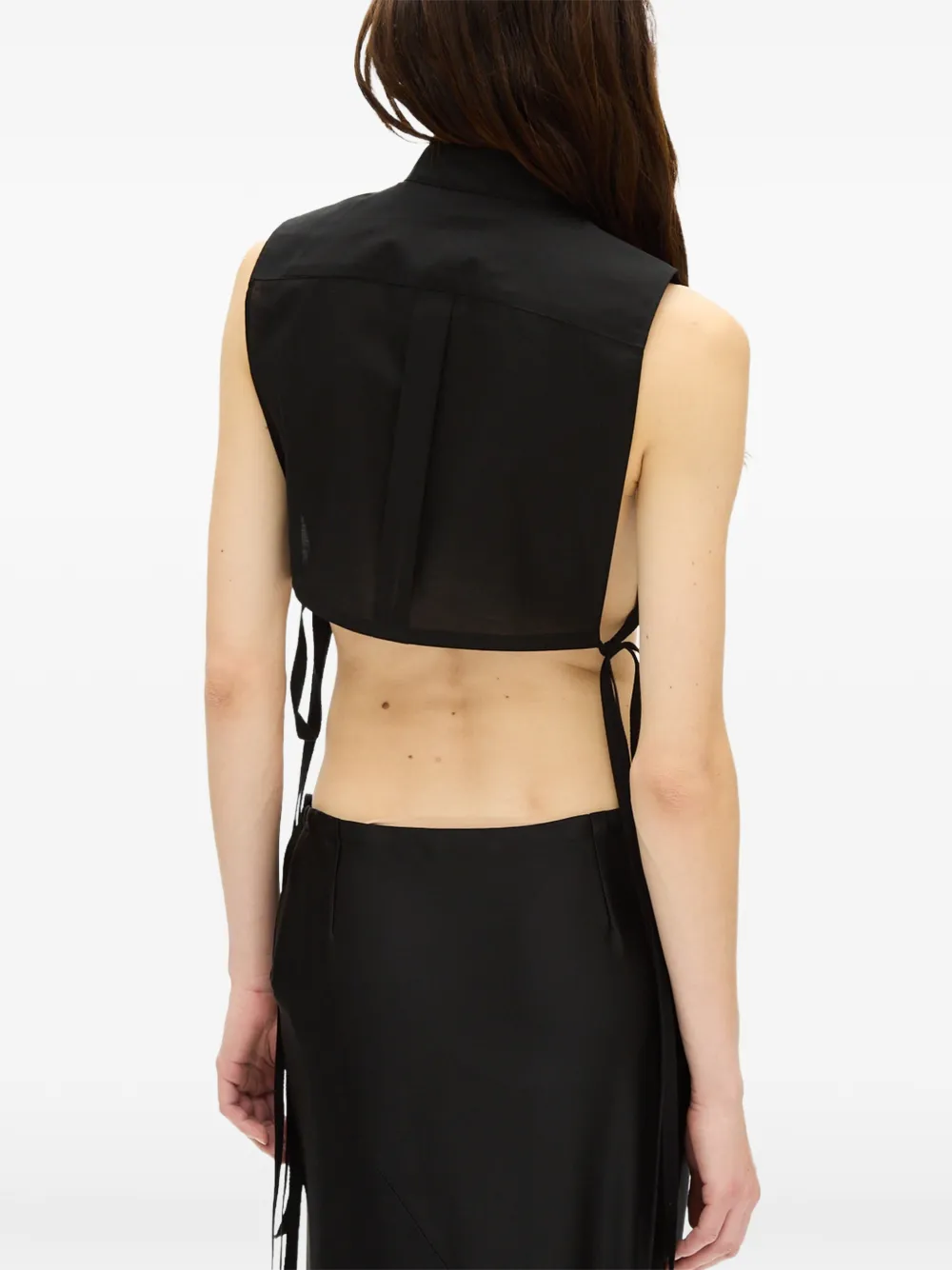 Ann Demeulemeester Top met kanten detail Zwart