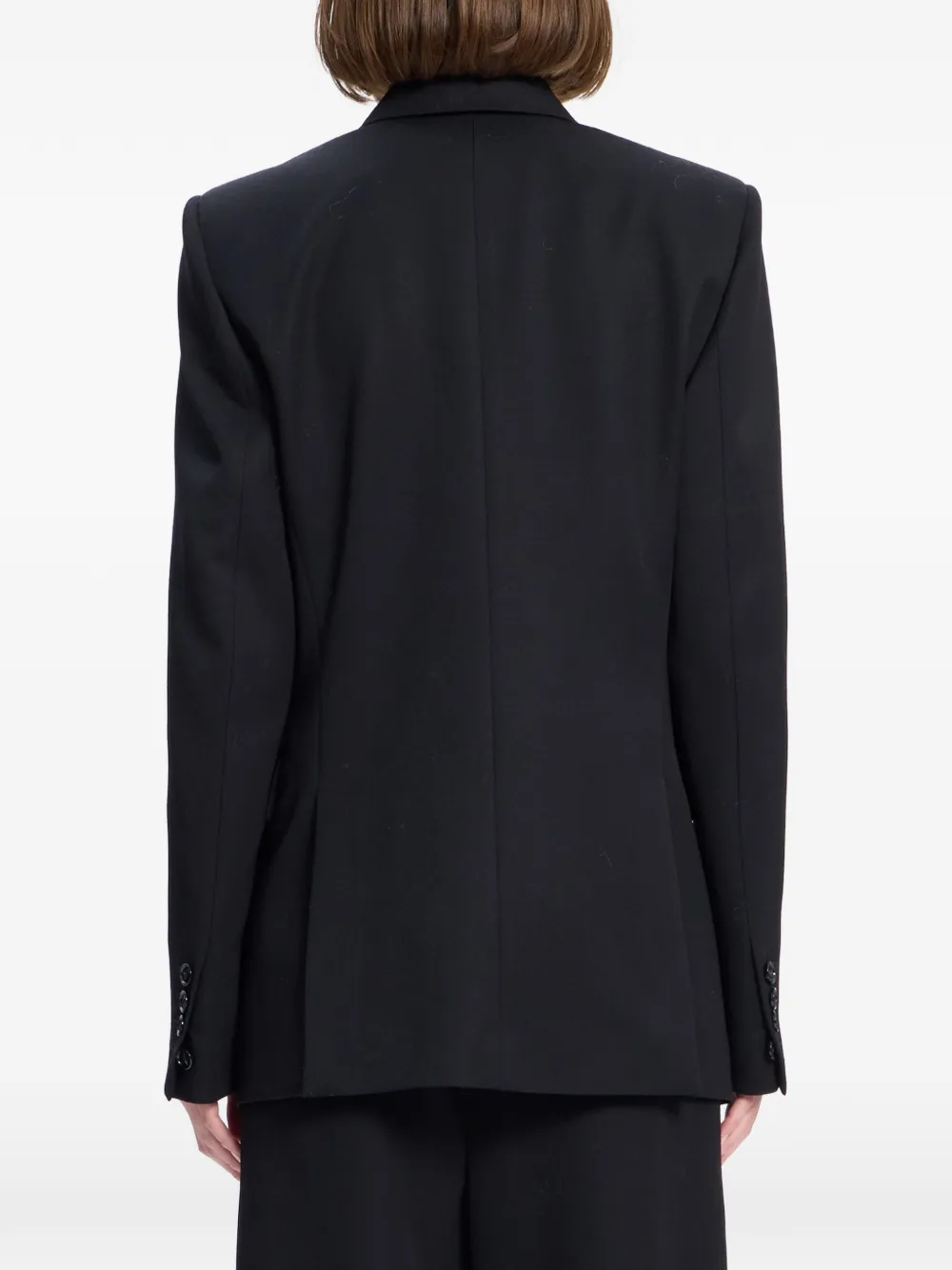 Ann Demeulemeester Blazer met dubbele rij knopen Zwart