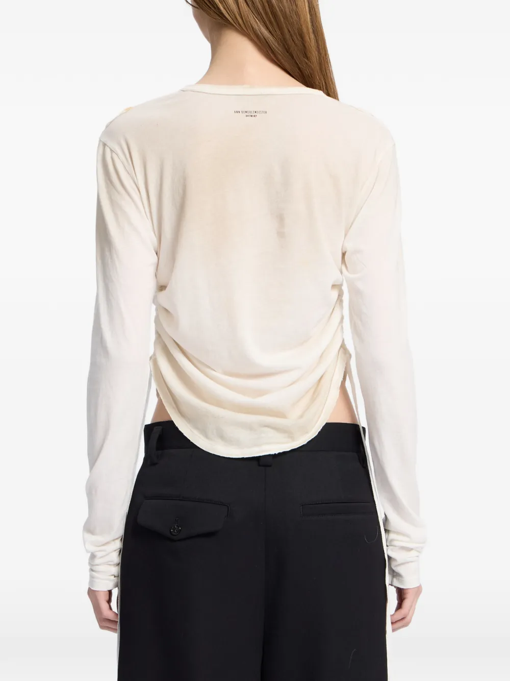 Ann Demeulemeester T-shirt met tekst Wit
