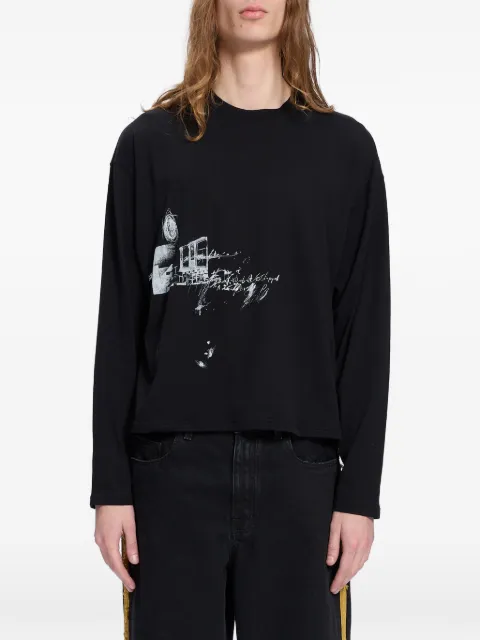 Ann Demeulemeester t-shirt imprimé à manches longues