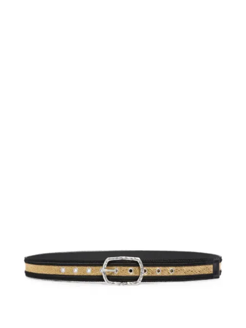 Ann Demeulemeester regimental jacquard belt