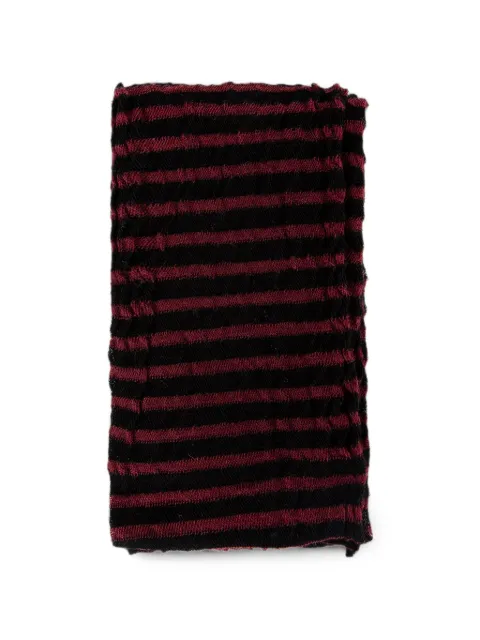 Ann Demeulemeester Osa striped crepe-knit scarf