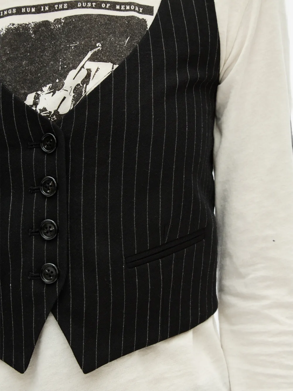 Ann Demeulemeester Gilet met knopen Zwart