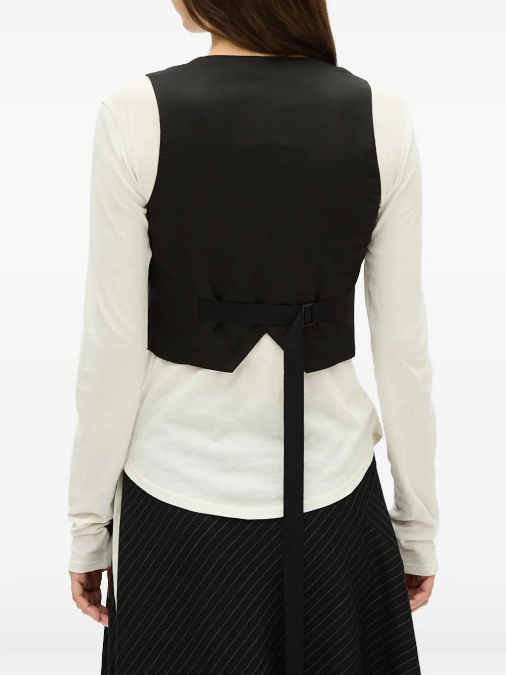 Ann Demeulemeester Gilet met knopen Zwart