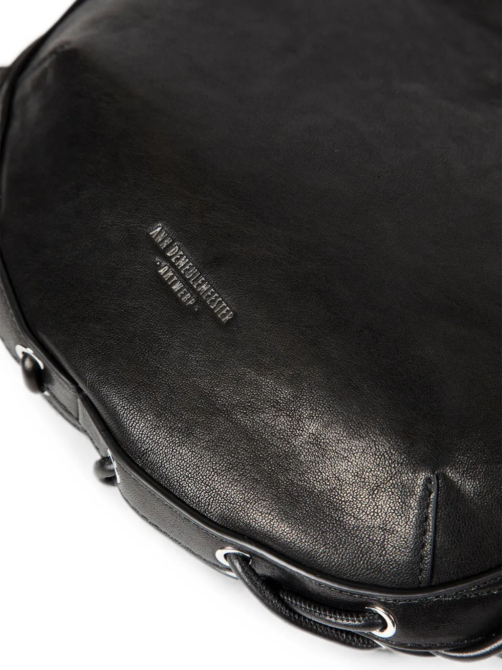 Ann Demeulemeester Henna schoudertas met veters Zwart