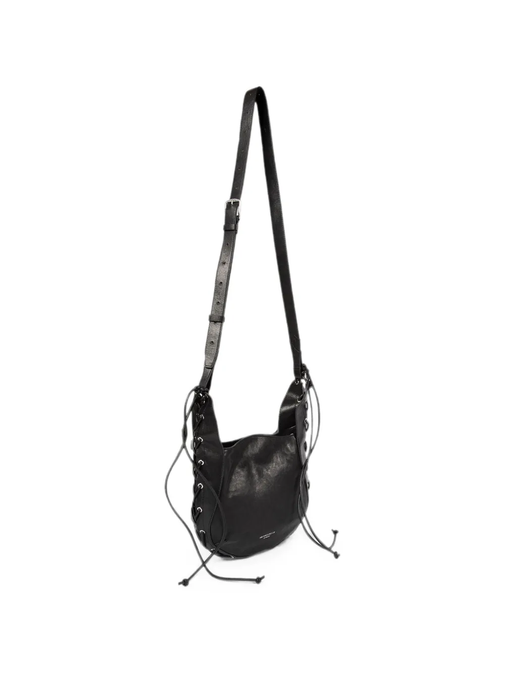 Ann Demeulemeester Henna schoudertas met veters Zwart