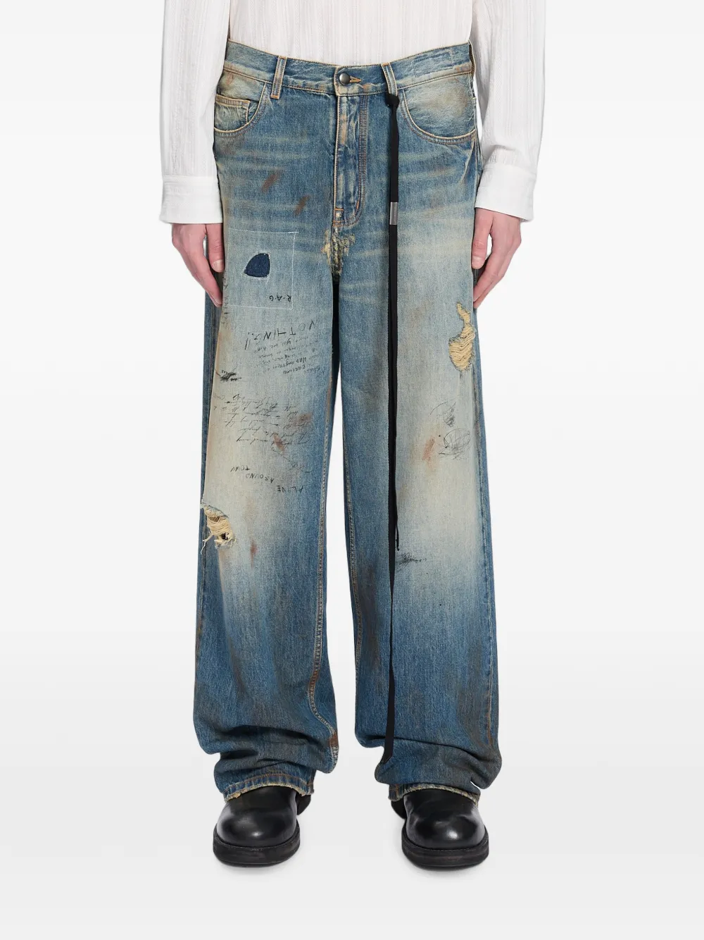 Ann Demeulemeester Evan distressed jeans