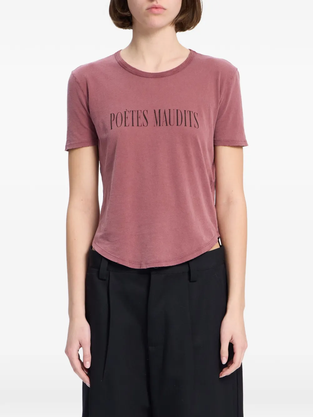 Ann Demeulemeester slogan-print T-shirt