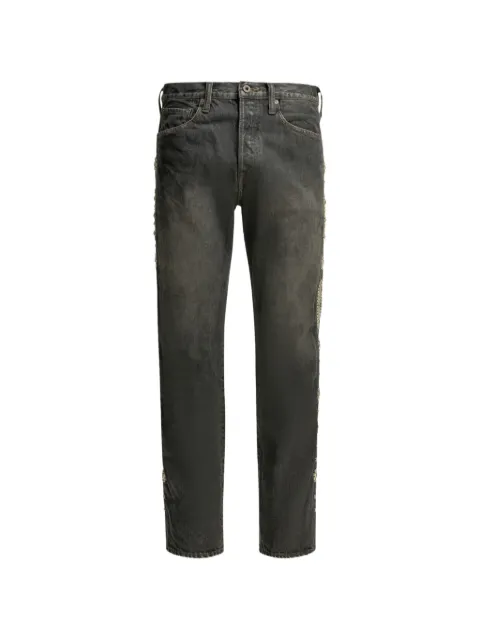 KAPITAL stud-embellished straight-leg jeans