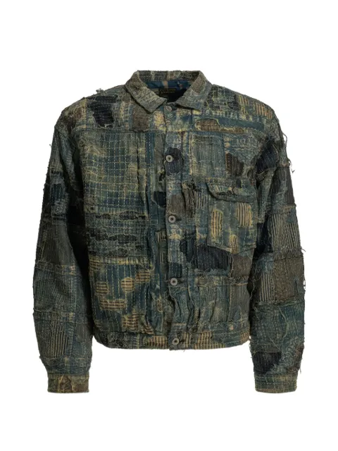 KAPITAL Boro patchwork denim jacket