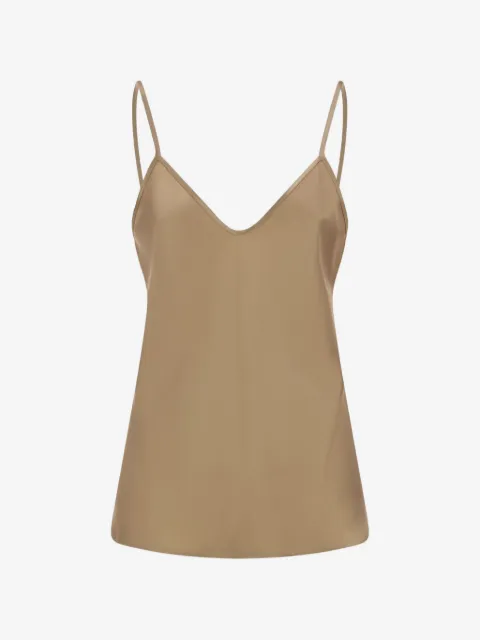 Max Mara top sin mangas con cuello en V