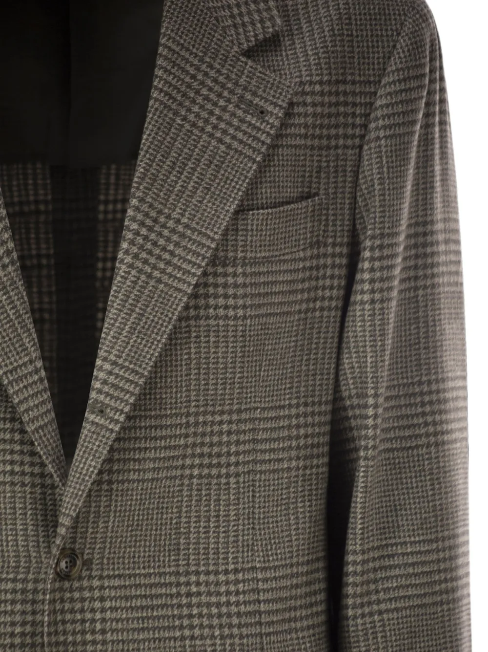 Brunello Cucinelli Geruite blazer Grijs