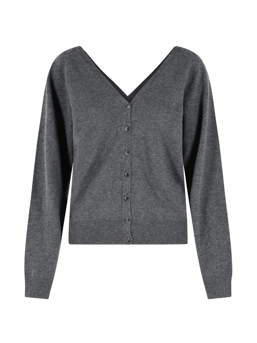 Lisa Yang V-neck cashmere cardigan - Grigio