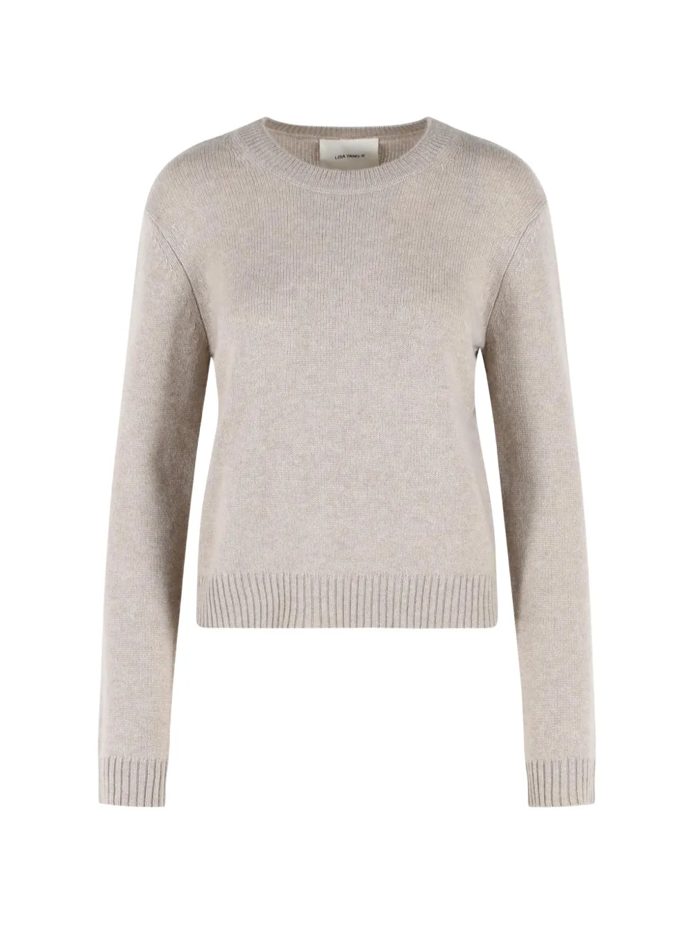 Lisa Yang ribbed-trim cashmere sweater - Toni neutri