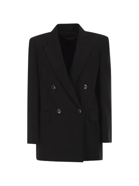 Max Mara blazer con solapas de pico y doble botonadura