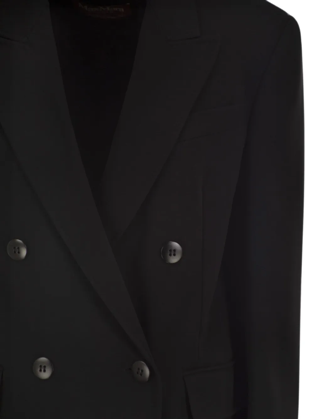 Max Mara Blazer met dubbele rij knopen Zwart