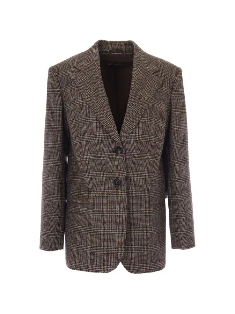 Max Mara blazer en laine à carreaux