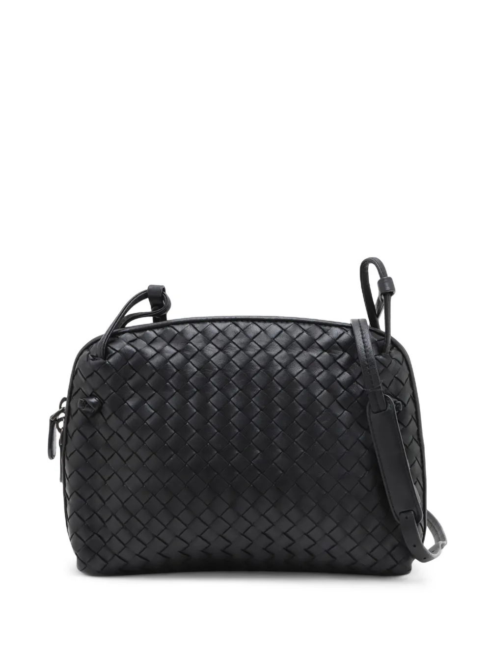 Bottega Veneta Pre-Owned 2010-2026 Nappa Intrecciato Nodini crossbody bag - Nero