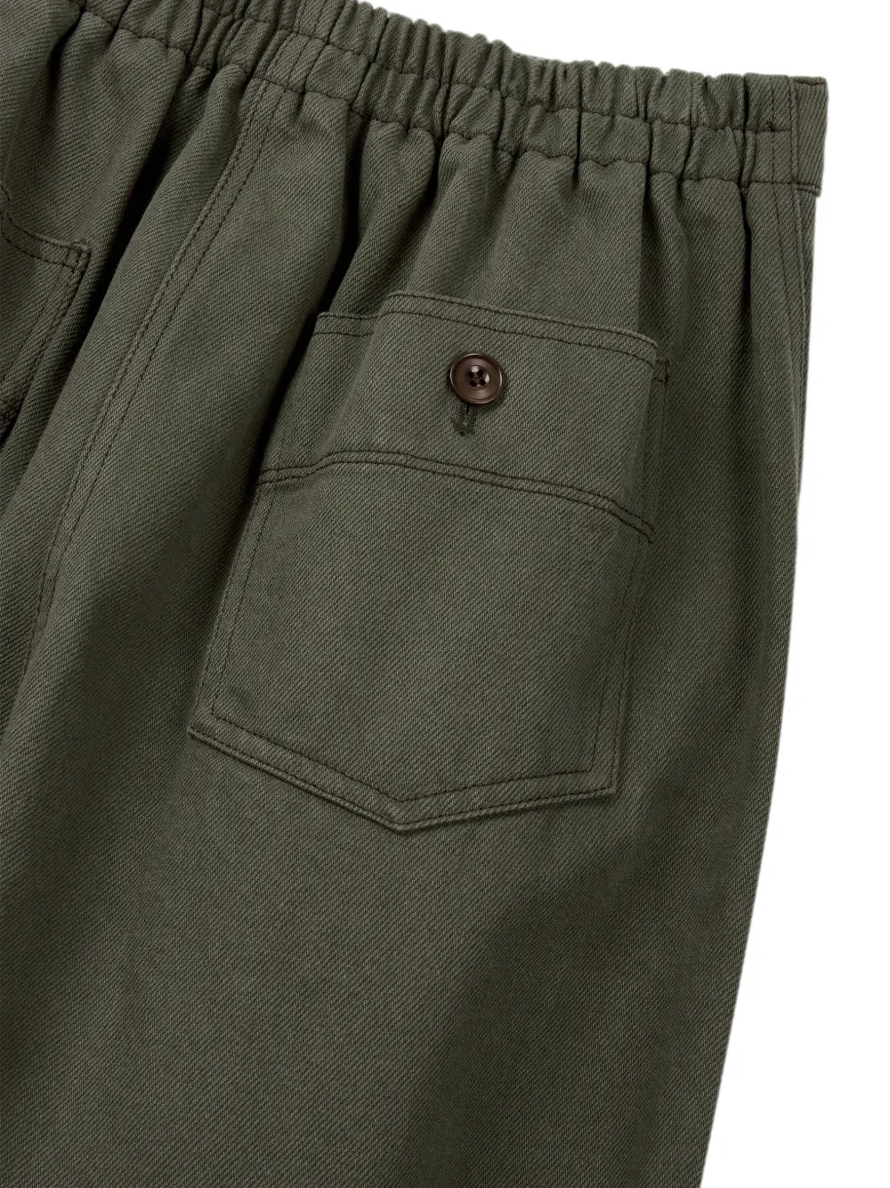 TOMBOY Katoenen chino met elastische taille Groen