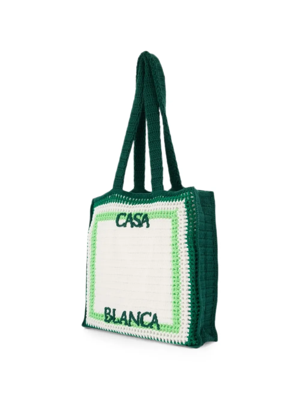 Casablanca Gehaakte shopper Groen