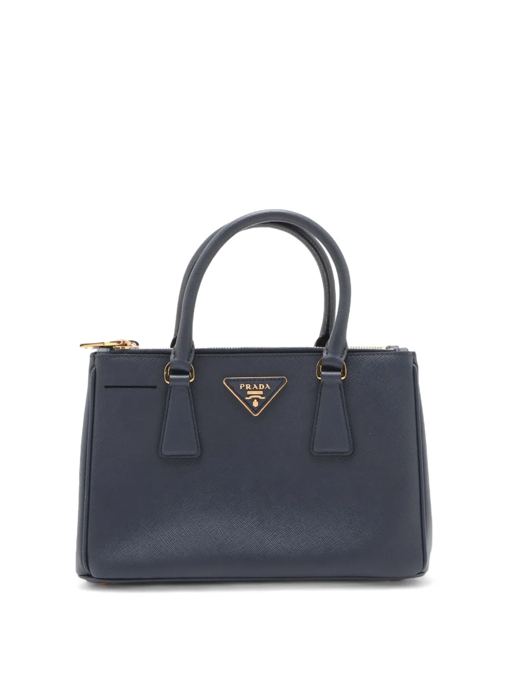 Prada Pre-Owned 2010-2026 Small Saffiano Lux Galleria Double Zip satchel - Blu