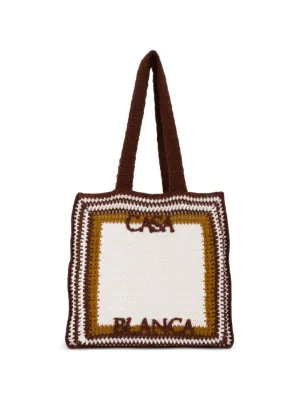 casablanca カサブランカ クロシェ トートバッグ Casablanca Totes for Women | Crochet Tote Bags | FARFETCH