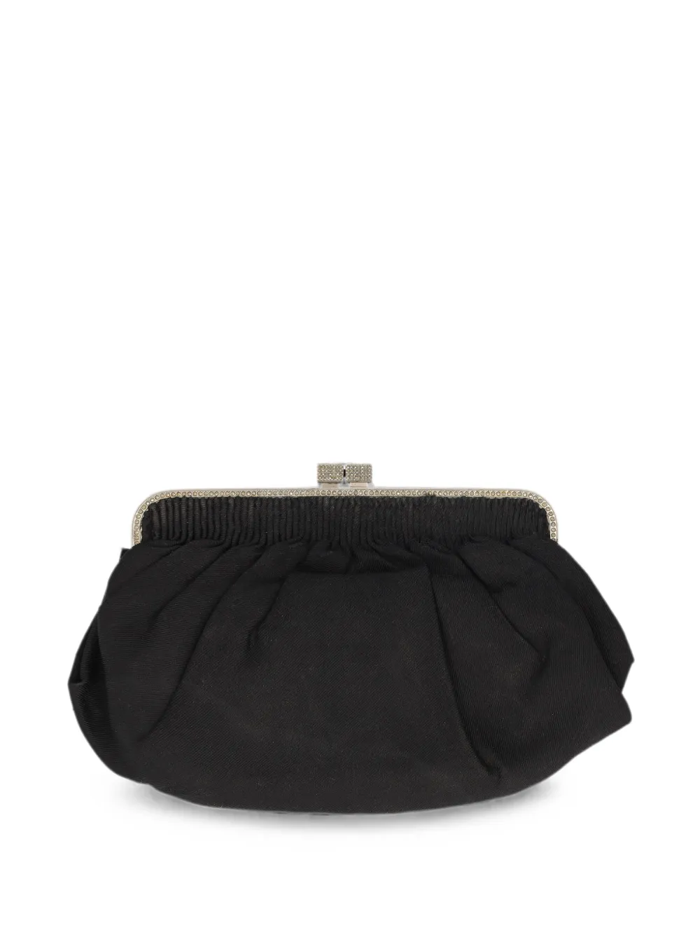 Pirovano Vintage cotton clutch bag - Nero