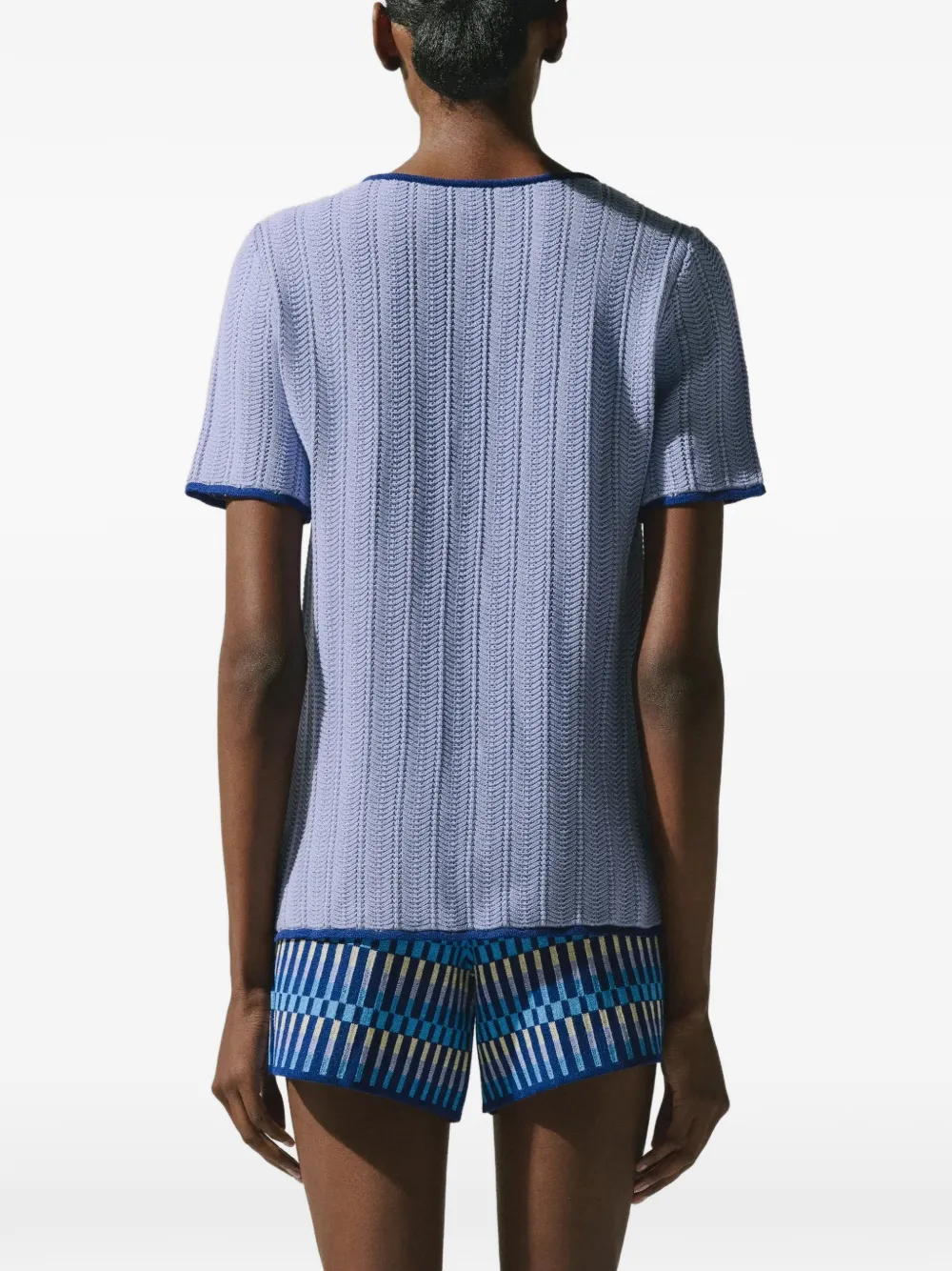 Baobab Kina gebreide shorts Blauw