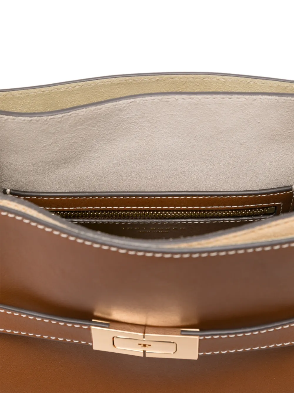 Tory Burch Lee Radziwill bucket-tas Bruin