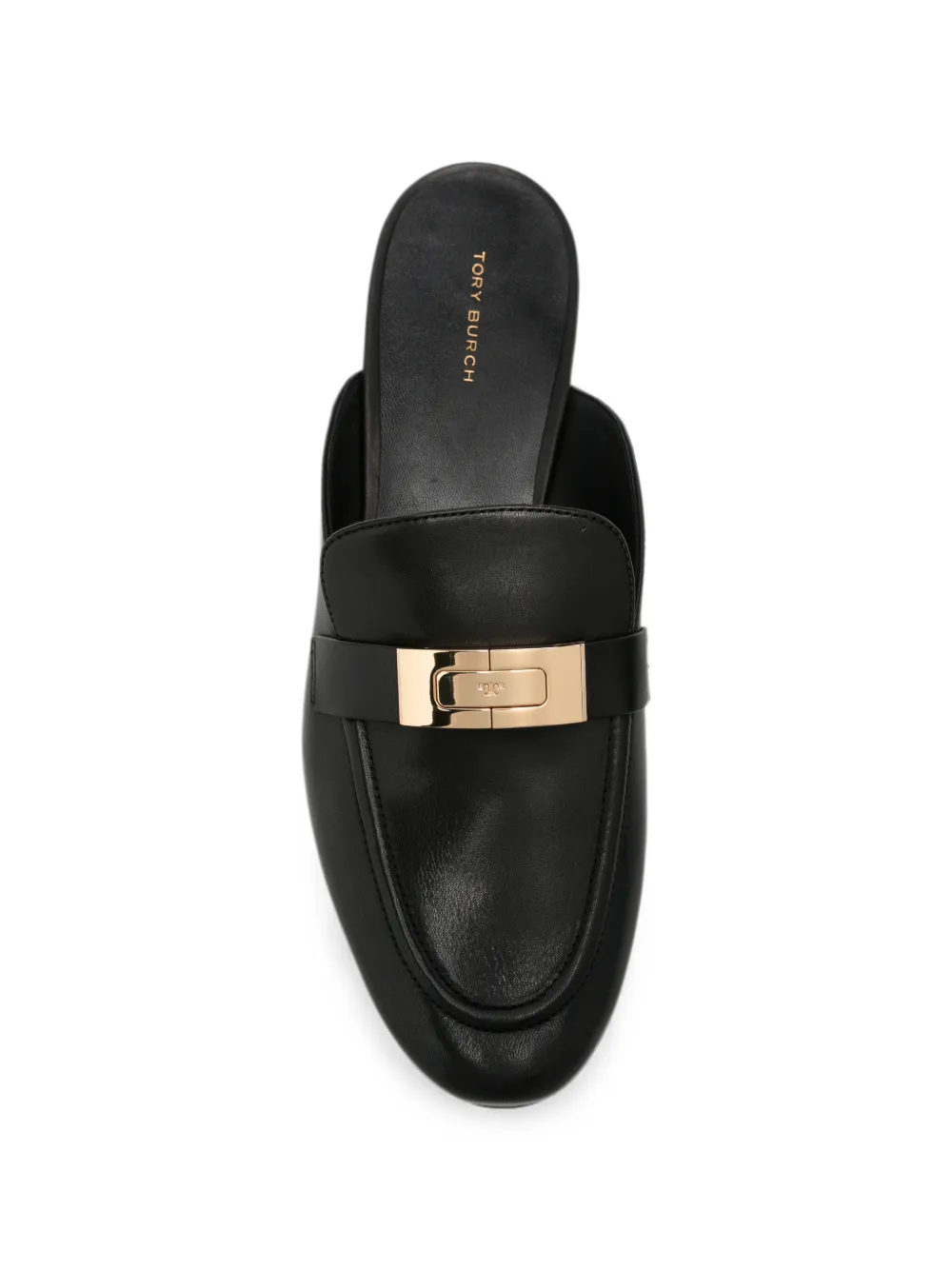 Tory Burch Leelee muiltjes met logoplakkaat Zwart