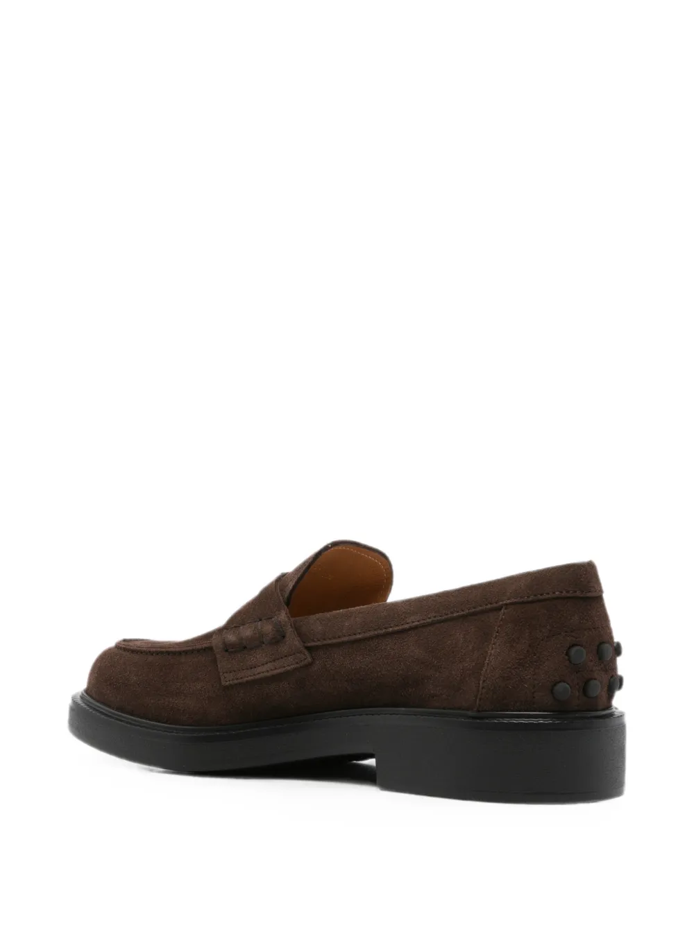 Tod's round-toe leather loafers Bruin