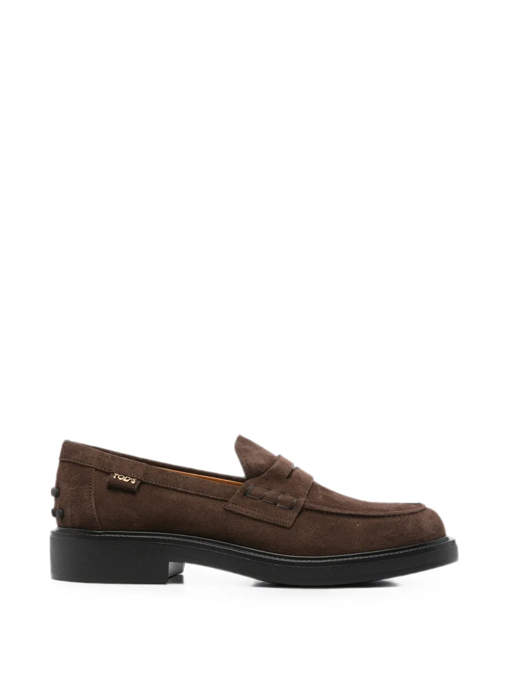 Tod's round-toe leather loafers Bruin