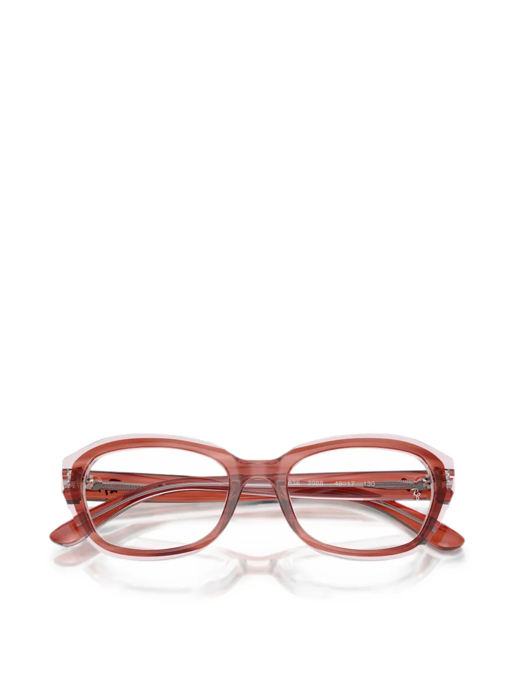 RAY-BAN JUNIOR Bril met geometrisch montuur Roze