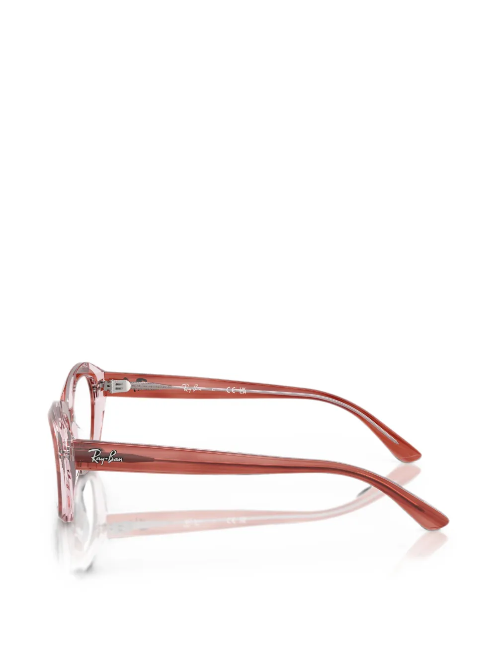 RAY-BAN JUNIOR Bril met geometrisch montuur Roze