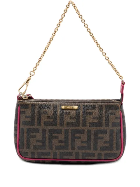 Fendi Pre-Owned 2010-2026 Zucca Spalmati Chain Pochette shoulder bag