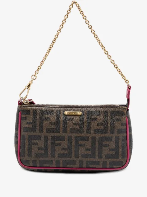 Fendi Pre-Owned Zucca Spalmati 链式单肩包（2010-2026年典藏款）